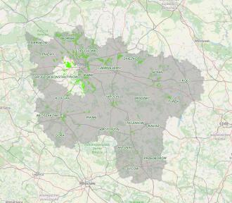 Projekt Lasów Społecznych - mapa